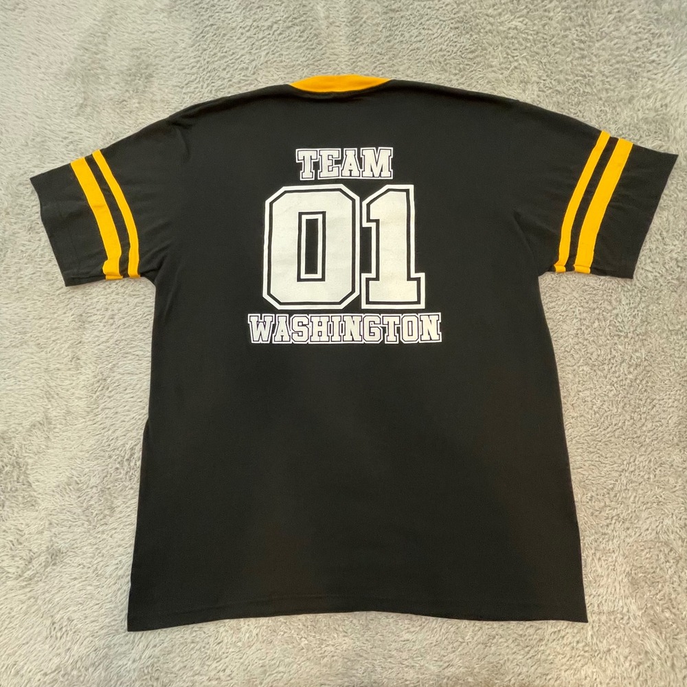 Washington Tigers T-Shirt‎ Augusta Sportswear Adult XL Black Yellow Team Tee 01 - Picture 6 of 7